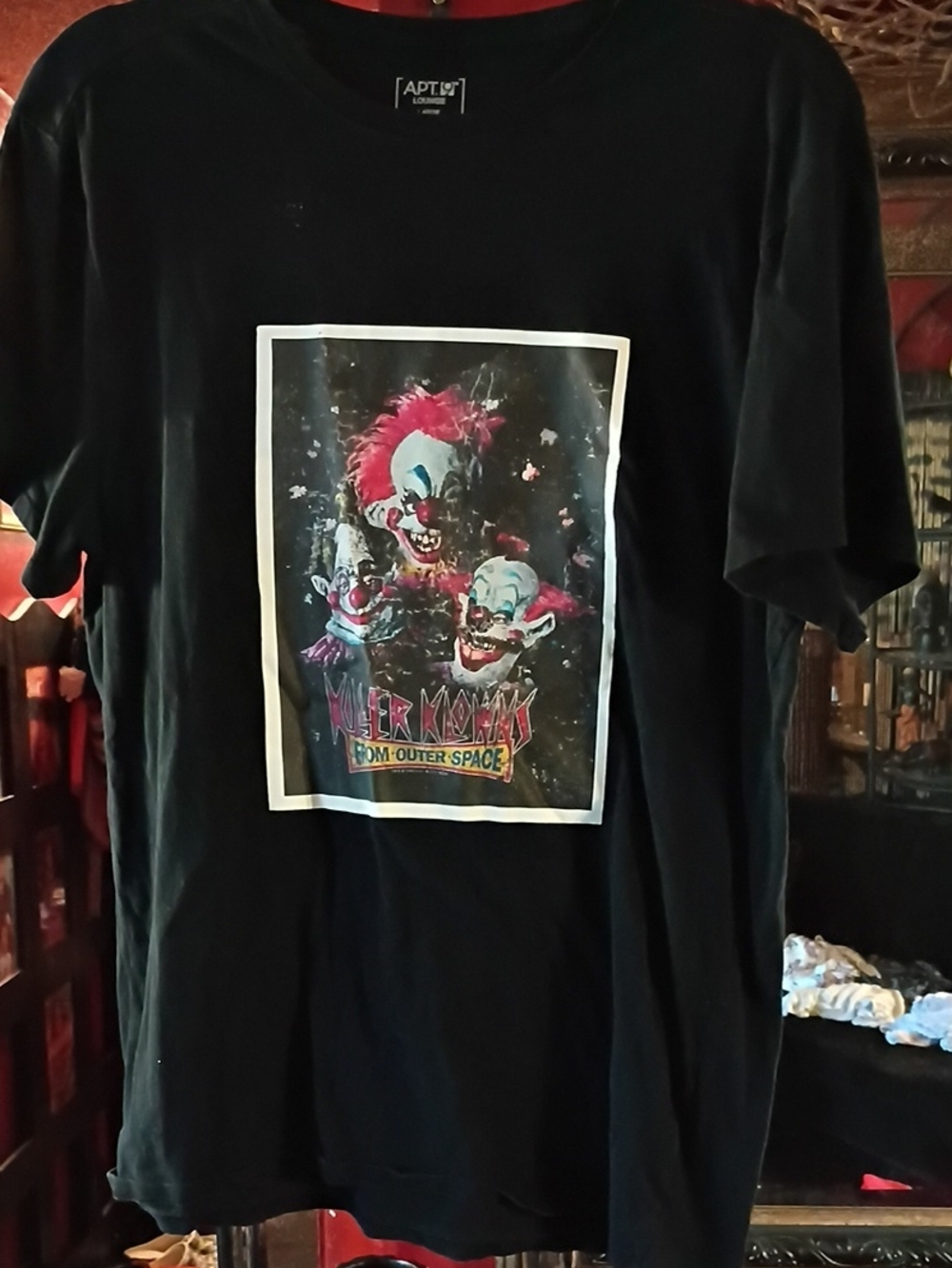 APT. 9 Black Graphic Killer Klowns From Outer Space Print T‑Shirt